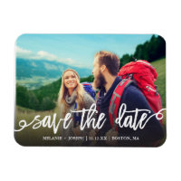 Chic  Script Save The Date Photo
