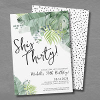 Chic Script Thirty 30th Birthday