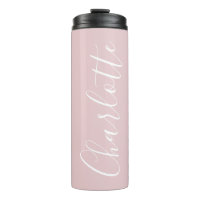 Chic Script Typography Personalized Girly Pink