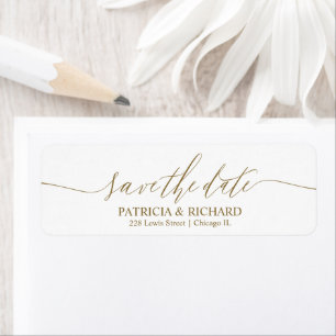 Chic Script Wedding Enregistrer L'Adresse Date Ret