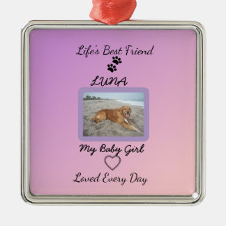 Chic Seasonal Companion Keepsake Metal Ornament