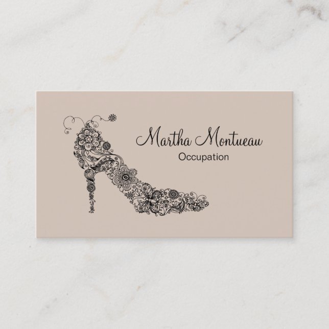 Chic Shoe ~ Carte de visite (Devant)