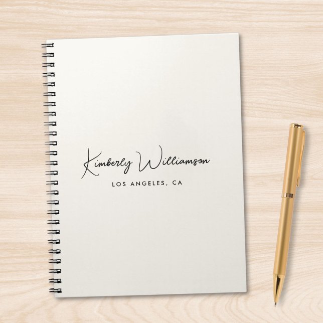 Chic Signature Script Monogram Business Notebook (Chic Signature Script Monogram Business Notebook)