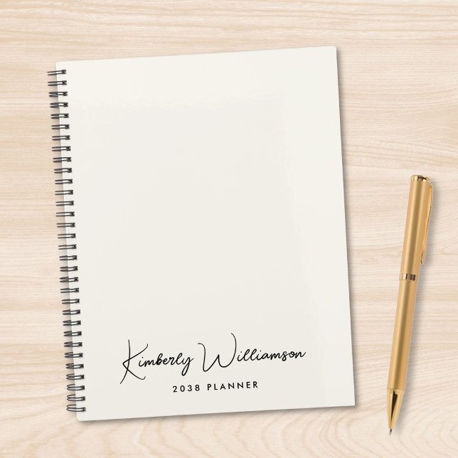 Chic Signature Script Monogram Business Planner (Chic Signature Script Monogram Business Planner)