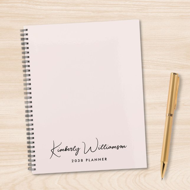 Chic Signature Script Monogram Pink (Chic Signature Script Monogram Pink Planner)
