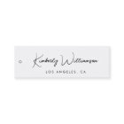 Chic Signature Script Personalized Hang Tag
