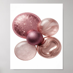 Chic Silver ABSTRACT ART Art Print