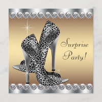 Chic Silver and Gold Womans Surprise Birthday