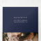 Chic silver glitter typography navy blue wedding