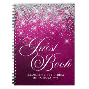 Chic Silver Parties scintillant Hot Pink 21e livre