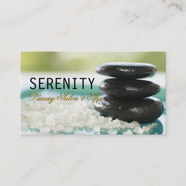Chic Simple and Clean Spa Card (Front)