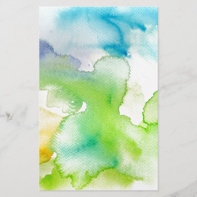 Chic Simple Beautiful Abstract Watercolor Pattern (Front)
