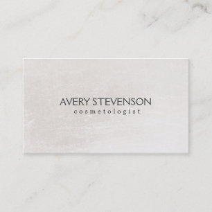 Chic Simple Blush Neutral Shimmer Look Cosmetology Business Card