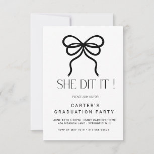 chic simple grd,Elgante Minimalist black and white Save The Date