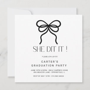 chic simple grd,Elgante Minimalist black and white Save The Date