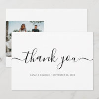 Chic Simple Minimalist Wedding Photo