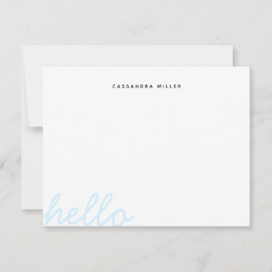 Chic Simple Modern Minimalist Personalized Card