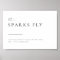 Chic + Simple Modern Wedding Sparkler Exit Sign