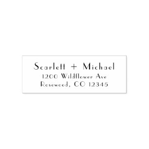 Chic Simple Return Address Self-inking Stamp