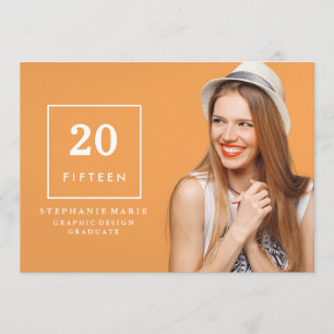 Chic Simplicity 2015 Photo Graduation Invitation