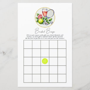 Chic Social Club Tennis Bachelorette Bingo