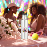 Chic Social Club Tennis Bachelorette Weekend 710 Ml Water Bottle<br><div class="desc">Stay hydrated in style with this Chic Social Club water bottle, featuring elegant tennis motifs and pink and white stripes. Ideal for bachelorette weekends, tennis outings, or pickleball matches, this bottle combines practicality with sophistication. A great gift for the bride-to-be or her guests, it’s perfect for sporty celebrations or as...</div>