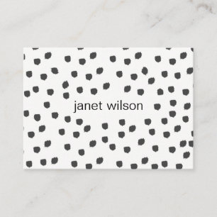 chic spotted texture pattern business card