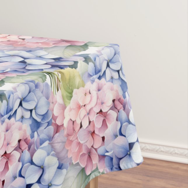 Chic Spring Colours Hydrangeas Tablecloth (In Situ)