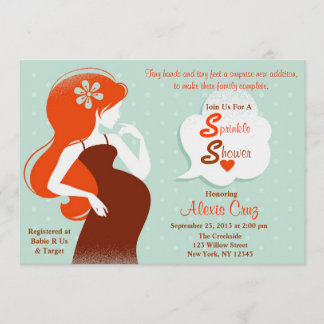 Chic Sprinkle Shower Invitation