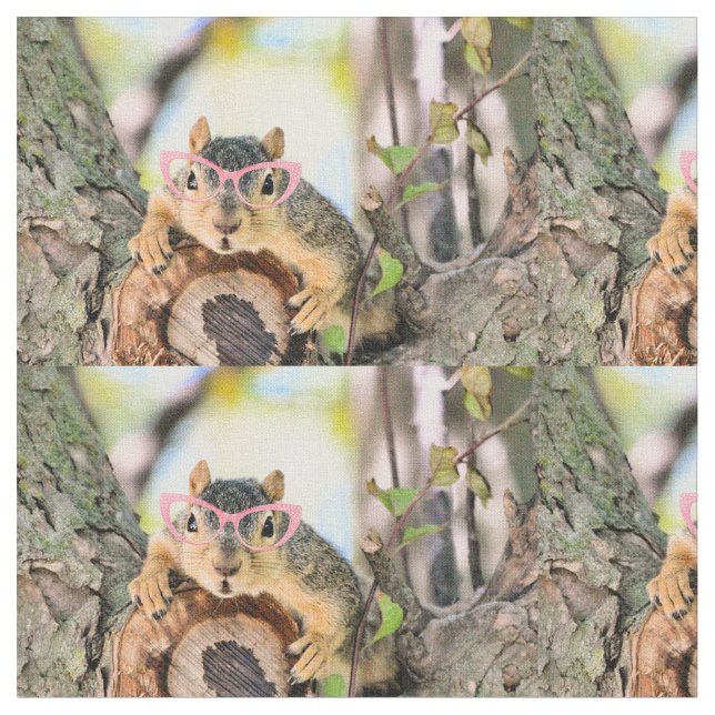 Chic squirrel fabric (Close Up)