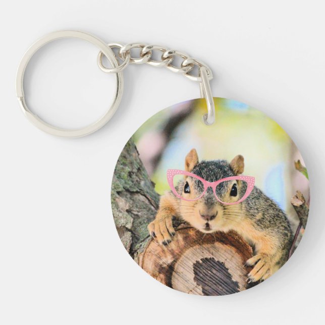 Chic squirrel keychain (Front)