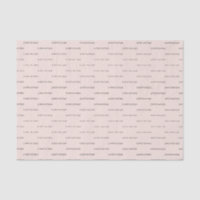 Chic Store Name Pattern Blush Pink Boutique