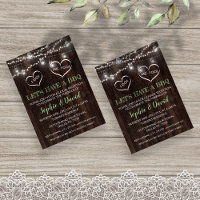 Chic String Lights Mason Jar Old Barn I DO BBQ