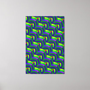 chic stylish contemporary chevrons canvas print