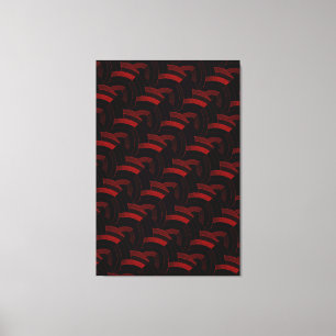 chic stylish contemporary chevrons canvas print