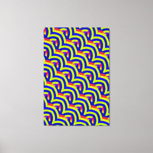 chic stylish contemporary chevrons canvas print
