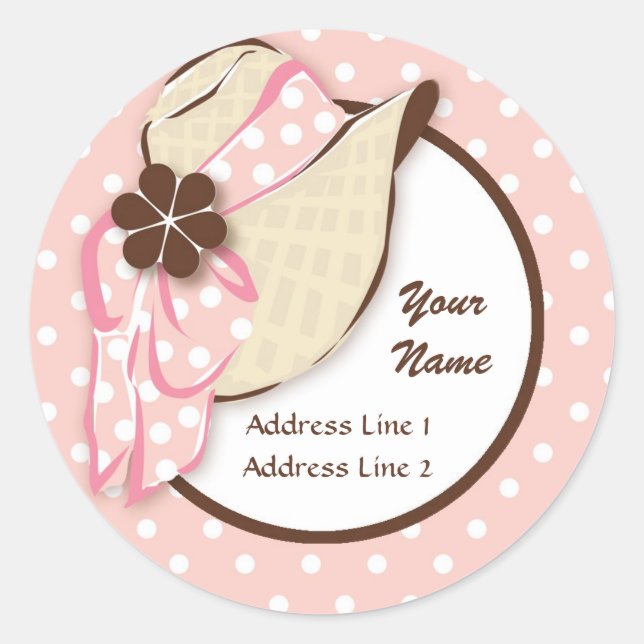 Chic Sunhat Address Label (Front)