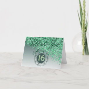 Chic Sweet 16 Merci Parties scintillant vert