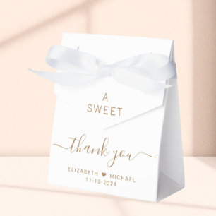 Chic Sweet Thank You Wedding Favour Boxes