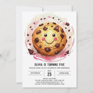 Chic Sweets Fun Cookies Birthday Invitation