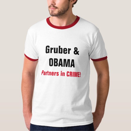 CHIC T-SHIRT_ "Gruber & OBAMA" T-Shirt