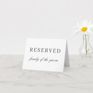 Chic table de mariage élégante place carte réservé