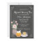 Chic Teacup Chalkboard Bridal Shower Invitation