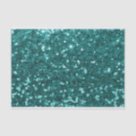 Chic Teal Faux Glitter Tissue Paper<br><div class="desc">Glamourous teal green large faux glitter.
PLEASE NOTE:  These are flat printed graphics - no raised parts</div>