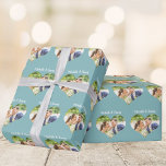 Chic Teal Hearts Couple Photo Romantic Custom Wrapping Paper<br><div class="desc">Chic custom teal couple photo wrapping paper with beautiful hearts filled with your favourite romantic photograph inside of each sweet heart. Show your love with this customizable gift wrap with white script. Order for your boyfriend,  girlfriend,  husband,  or wife.</div>