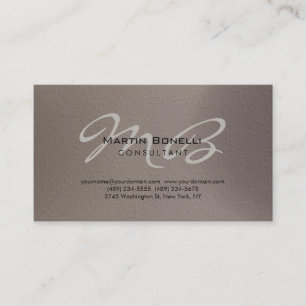 Chic tendance Monogram Consultant Carte de visite