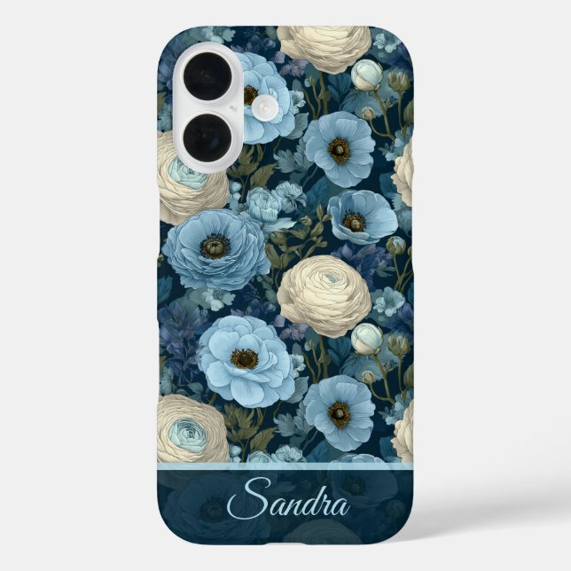 Chic Thank You Gift Ranunculus Floral Custom Case-Mate iPhone Case (Back)