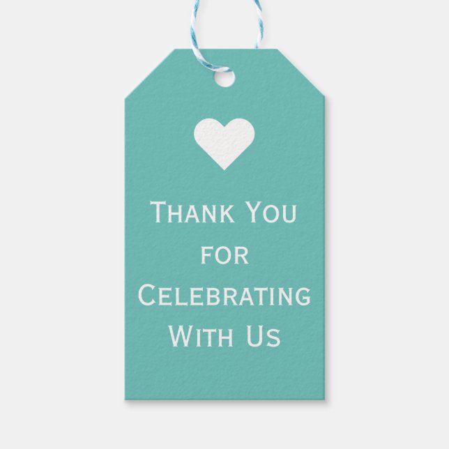 Chic Thank You Gift Tag (Front)