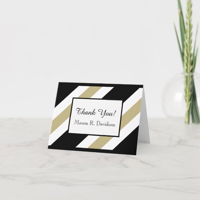 CHIC THANK YOU NOTE_WHITE/BLACK/506 KHAKI CARD (Front)