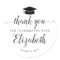 Chic Thank You Script Grad Graduation Party Favour